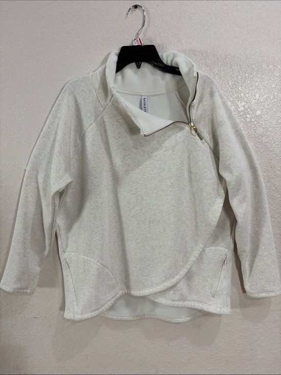 Athleta Sweaters - ATHLETA,Size XL,Cozy Off-White Quarter Zip Pullover